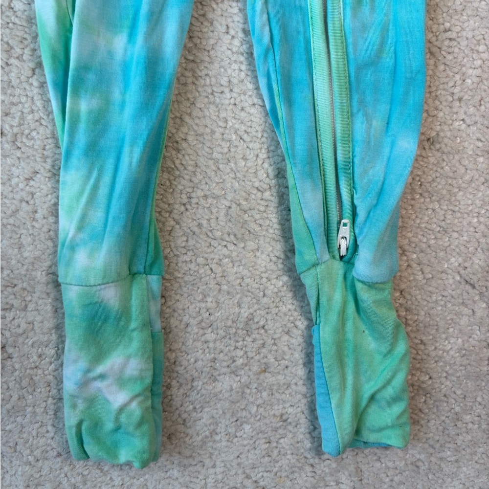 Bamboo Baby blue and green Tie-Dye convertible One Piece - Picture 4 of 12